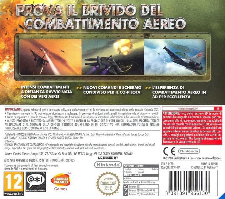 Produktbild Bandai Namco Ace Combat Assault Horizon Legacy, 3DS Standard Englisch Nintendo 3DS (3DS, EN)