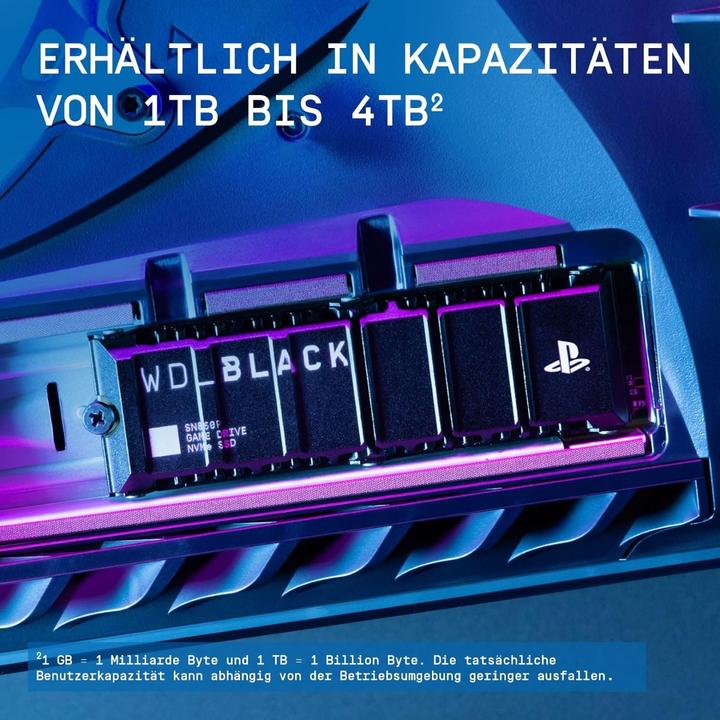 Image du produit WD Black SN850P with Heatsink for PS5 (1000 Go, M.2 2280)