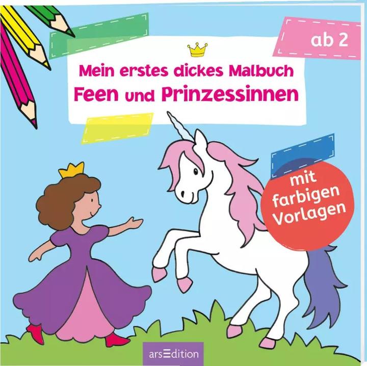 Produktbild Mein erstes dickes Malbuch Feen und Prinzessinnen