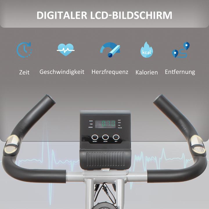 Image du produit Homcom Vélo d'appartement avec 8 niveaux de résistance