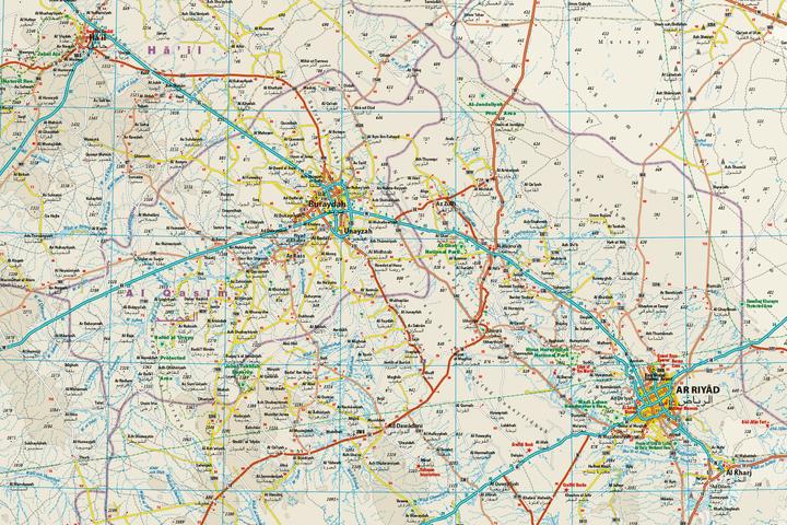 Image du produit Carte de l'Arabie saoudite / Saudi Arabia (1:1.800.000)