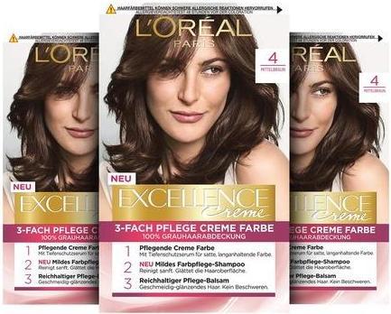 Immagine prodotto L'Oréal Paris Loreal, Excellence -Crema, Tintura per capelli 4, 1 pezzo (4)