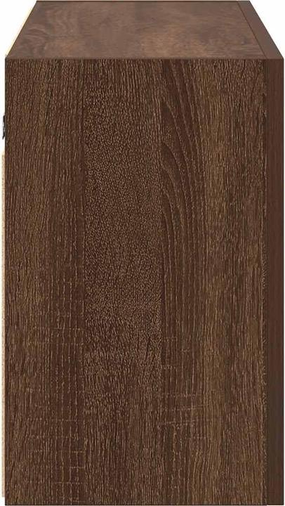Actual product image VidaXL Brown oak-look bathroom wall cabinet 100x25x40 cm wood-based material (100 x 25 x 40 cm)