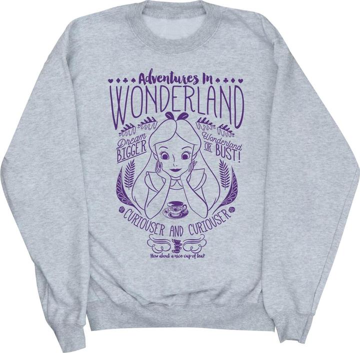 Disney Mädchen Alice im Wunderland Abenteuer Sweatshirt