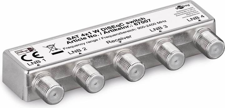 Produktbild Goobay DiSEqC Umschalter 4x1 (Multischalter)