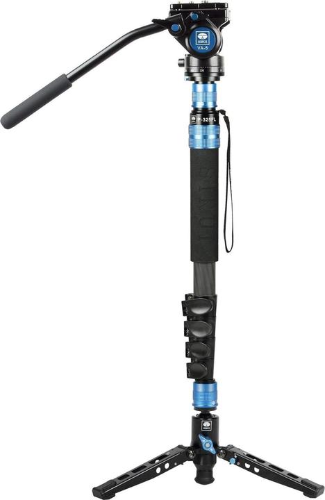 Produktbild Sirui P-325FL Carbon Einbeinstativ 178 cm mit Standspinne + Videoneiger VA-5 (Metall, Carbon)