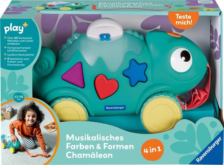 Immagine prodotto Ravensburger 4875 play+ Camaleonte musicale di forme e colori, smistatore di colori e forme, con (Tedesco)