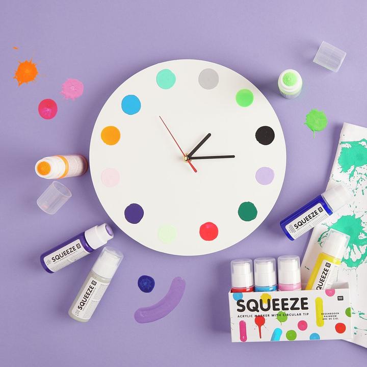 Image du produit Rico Design Rico Squeeze Marker, 5 x 60 ml Pastel (Turquoise, rose pâle, Rose, Rose sombre, Bleu, 5 x)