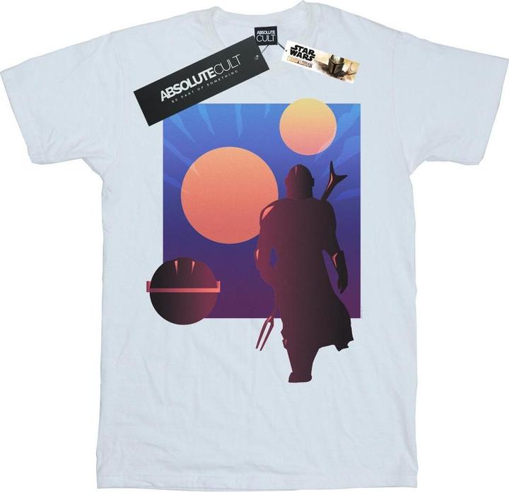 Star Wars The Mandalorian Duo Sunset TShirt (S)