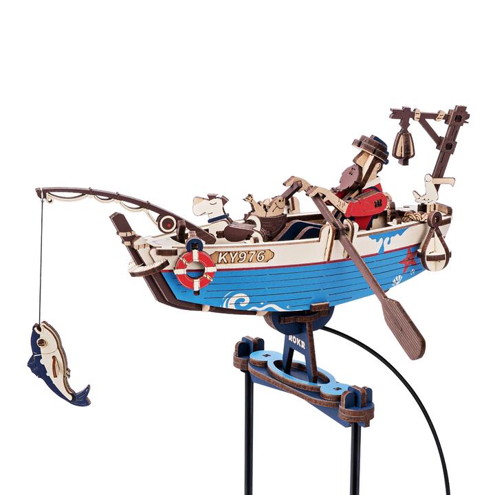 Image du produit Rokr Ocean Fisher Balance Pendel - 3D Holzbausatz