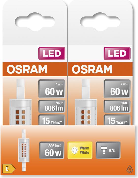 Produktbild Osram Led Slim Line R7S (R7s, 7 W, 806 lm, 1 x, E)