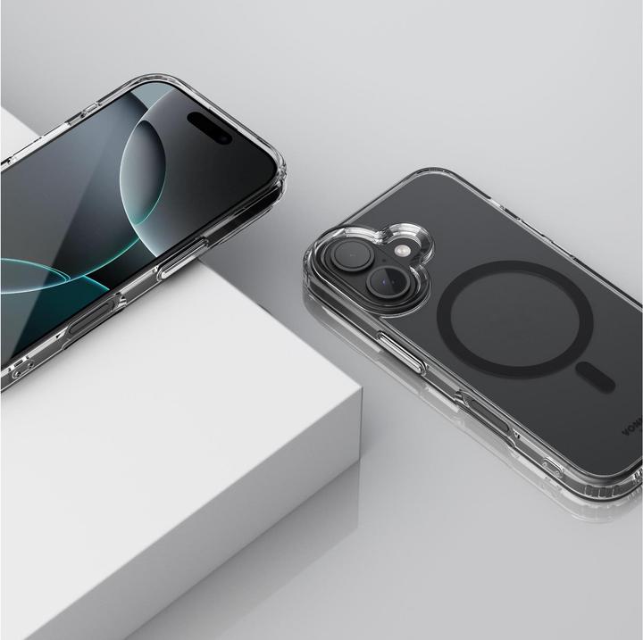 Immagine prodotto Vonmählen Cover posteriore trasparente iPhone 16 Nero (Apple iPhone 16)