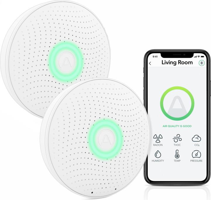 Produktbild Airthings Wave Plus Raumluft-Sensor 2er-Set