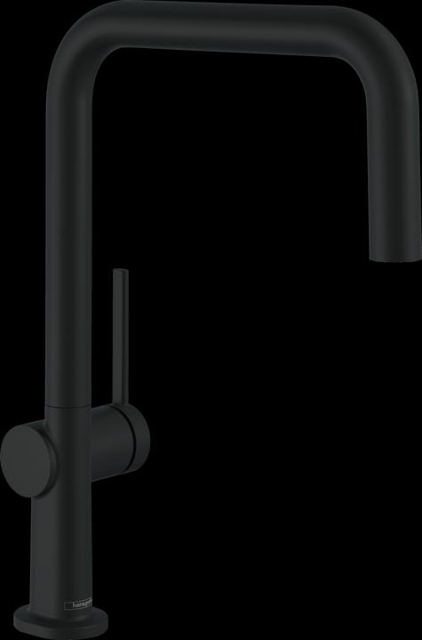 hansgrohe Talis M54 wastafelmengkraan U 220 (mat zwart)