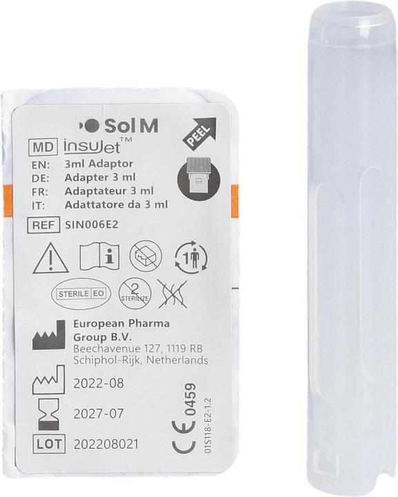 Produktbild Sol-m SOL M InsuJet Adapter 3ml 5 (Insulinspritze)