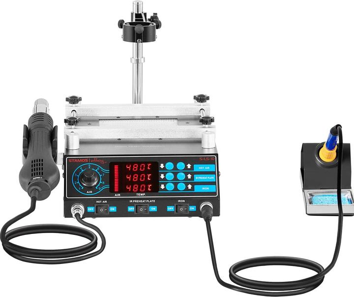 Produktbild Stamos Lötstation Lötkolben Entlötstation Smd Rework Station Esd Lötset Soldering 1270W
