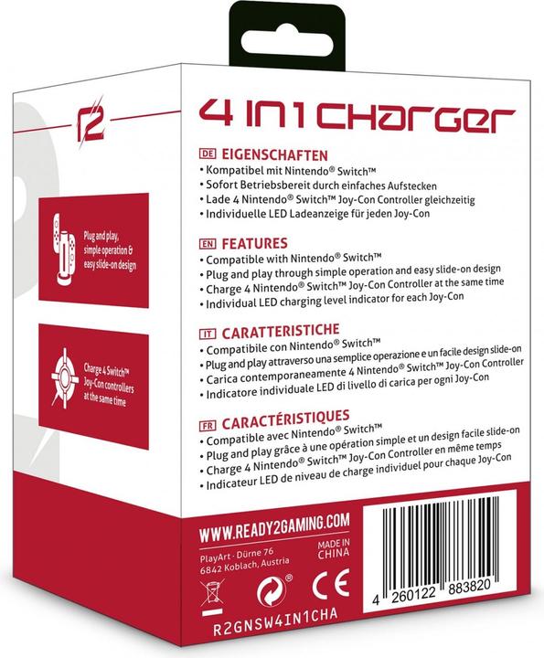 Actual product image ready2gaming 4 in 1 Charger (Switch)