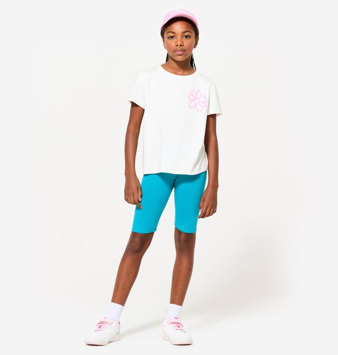 Actual product image Decathlon T-Shirt Kinder Baumwolle - Print weiss