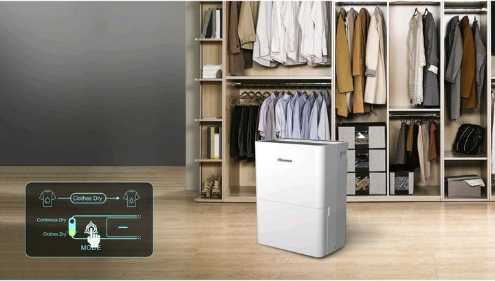 Image du produit Hisense Déshumidificateur D16CW wh (35 m², 16 l/24h)