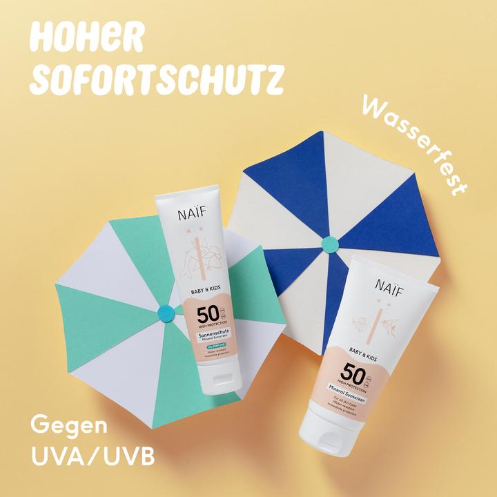 Produktbild Naïf Baby & Kids Suncream (Sonnencreme, SPF 50, 30 ml, 1 g)