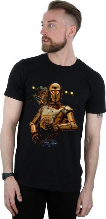 Star Wars The Rise Of Skywalker C3PO And Babu Frik TShirt (XXL)