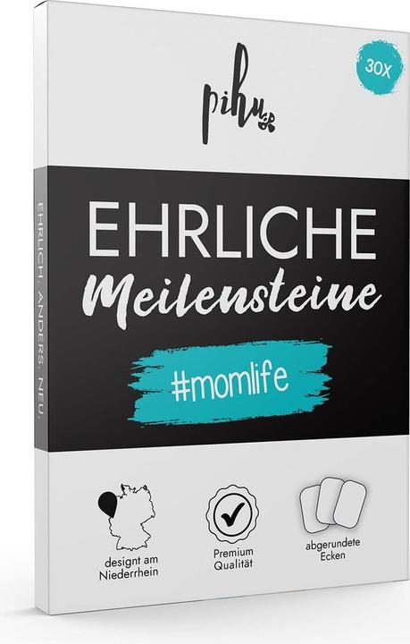 Actual product image Simon & Jan Milestone cards momlife (German)