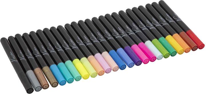 Grafix Pennarelli in vetro e porcellana, 24 pezzi. (Multicolore, 24 x)