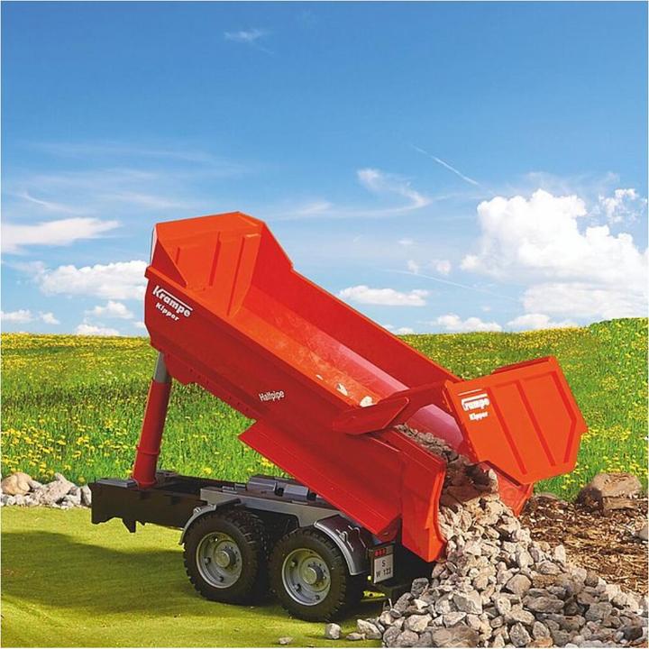 Actual product image Bruder Krampe tandem tipping trailer