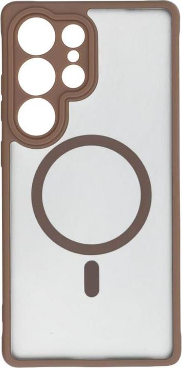Actual product image OEM Back panel cover FULL MATTE MAG COVER case compatible with MagSafe for SAMSUNG A36 brown (Cover)