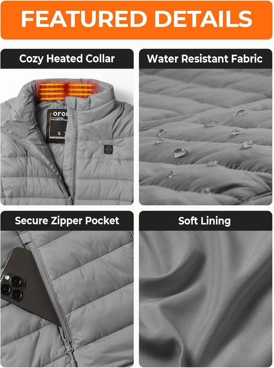 Actual product image Ororo Heatable waistcoat (M)