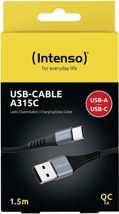 Image du produit Intenso USB A — USB C (1.50 m, USB 2.0, 60 W)