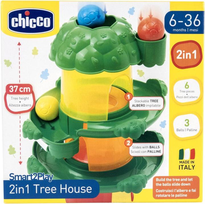 Produktbild Chicco Baumhaus 2in1 Stapelturm mit 3 Bällen