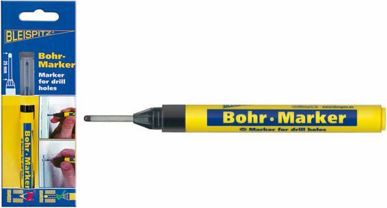 Produktbild Bleispitz Bohr-Marker schwarz (Schwarz, 1 mm)
