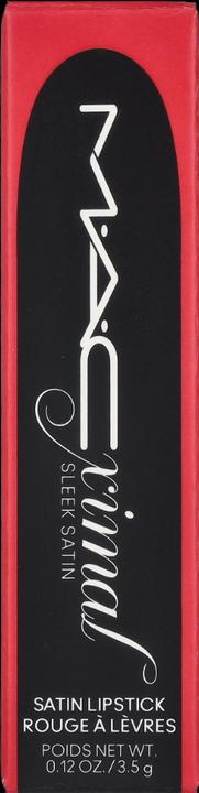 Actual product image MAC Cosmetics MACximal Sleek Satin Lipstick BRAVE RED (Brave Red)