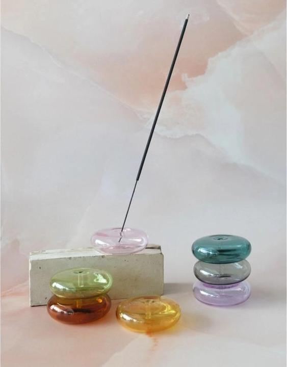 Actual product image Botanic Incense stick holder glass bubble