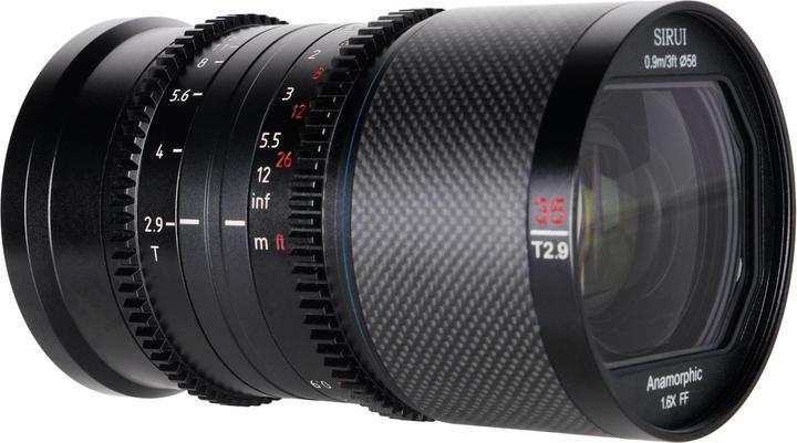 Produktbild Sirui Saturn 35mm T2.9 1.6x anamorphotes Carbon-Vollformat-Objektiv Canon RF R35B (Canon RF, Vollformat)