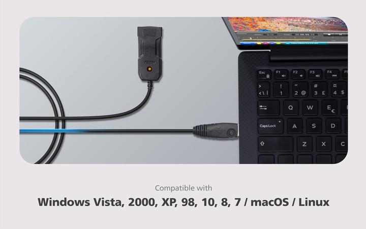 Image du produit Aten USB - RJ-45 (RS-232) Console Adapter (FTDI)