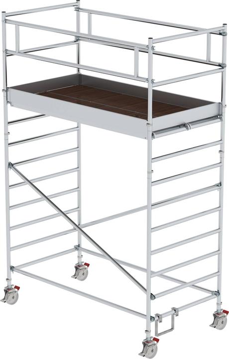 Produktbild Günzburger Rollgerüst 1,35 x 2,45 m mit Doppel-Plattform Plattformhöhe 3 m (Gerüst, 261.10 cm)