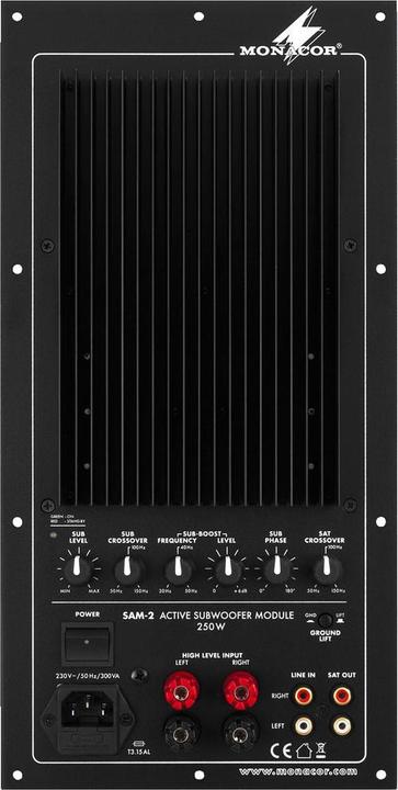 Monacor Subwoofer-Aktiv-Modul (Röhren-Verstärker)