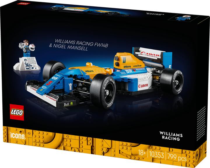 Immagine prodotto LEGO Williams Racing FW14B mit Nigel Mansell (10353, LEGO Icons)