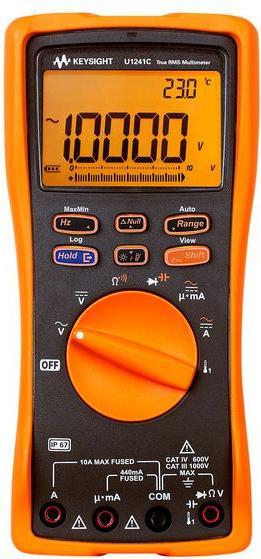 Actual product image Keysight Technologies U1241C True RMS 10000 Count Handheld DMM (CAT III, CAT IV)