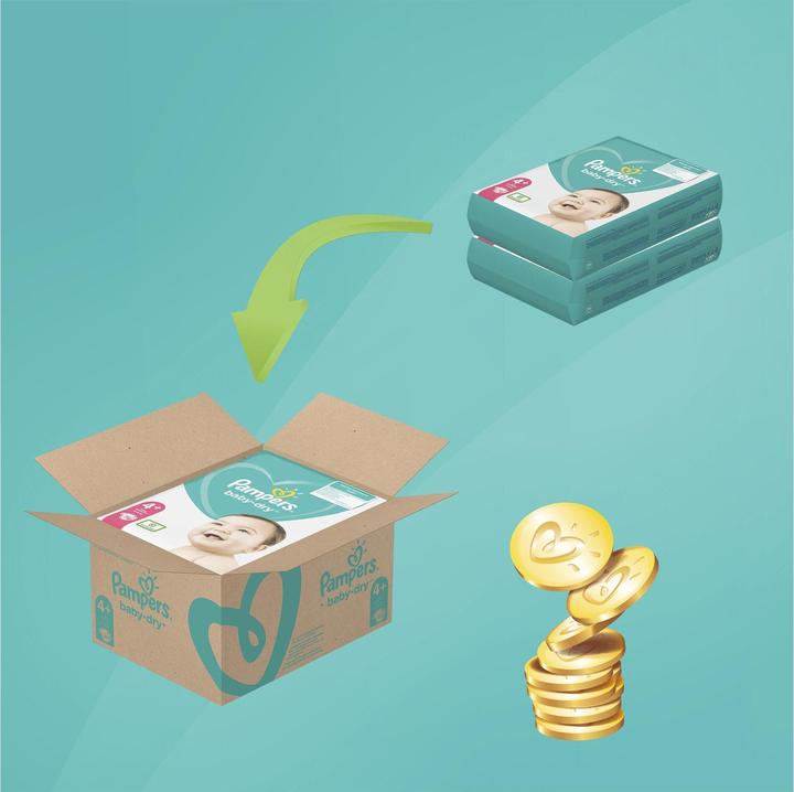 Produktbild Pampers Baby-Dry (Gr. 4+, Monatsbox, 152 Stück)
