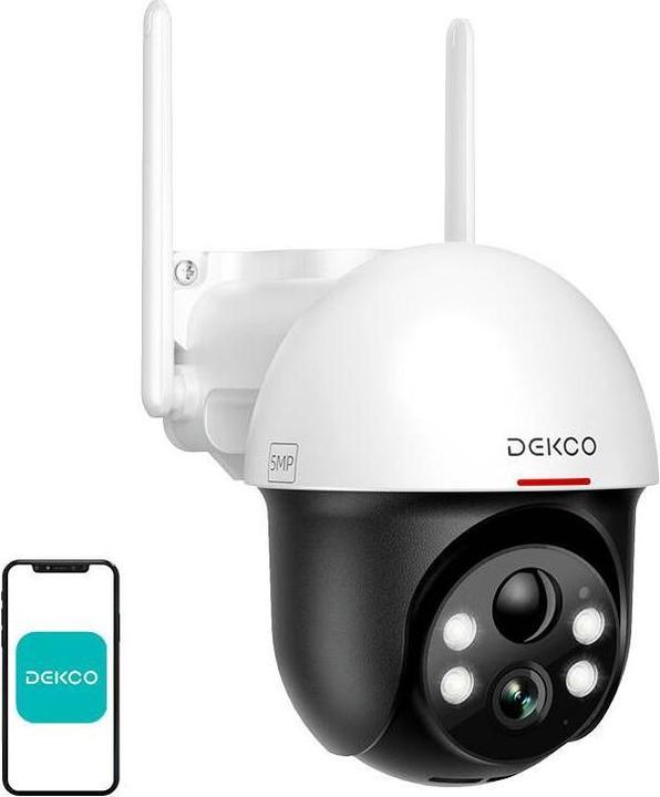 Image du produit Dekco Caméra IP d'extérieur avec panneau solaire DC9L (2560 x 1920 pixels)