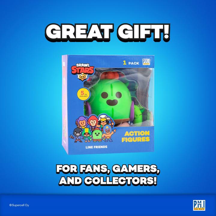Produktbild Pmi Kids World BRAWL STARS S1 ACTION FIGURES 11cm - SPIKE