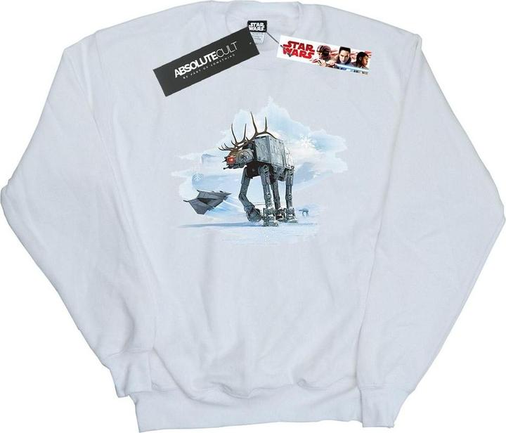 Star Wars Christmas ATAT Reindeer Sweatshirt (L)