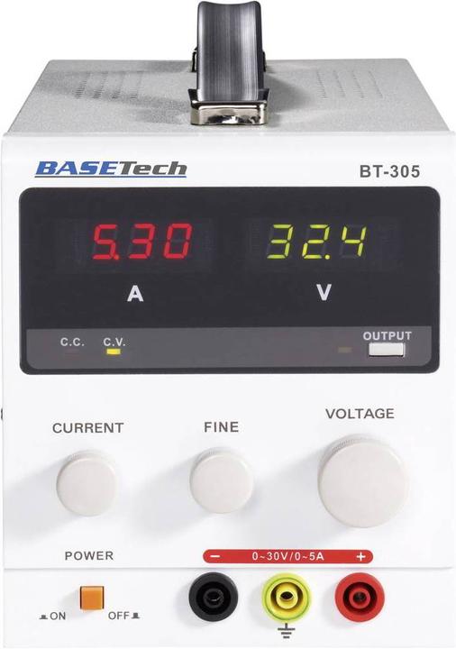 Actual product image Basetech Adjustable laboratory power supply unit