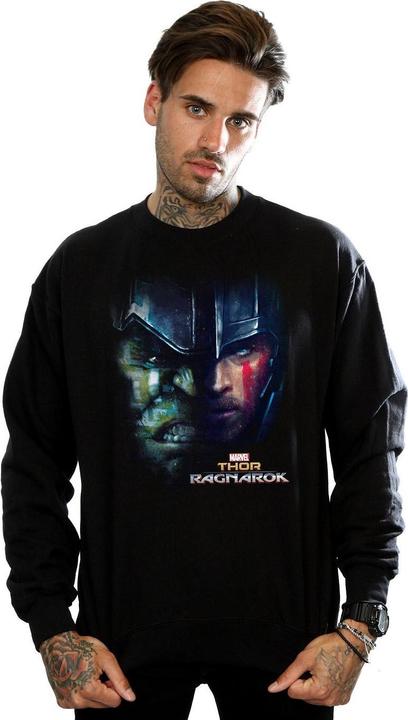 Actual product image Mens Thor Ragnarok Hulk Split Face Sweatshirt (XL)