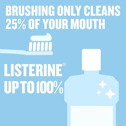 Actual product image Listerine Advanced White Mild Taste Mouthwash (500 ml, Mouthwash)