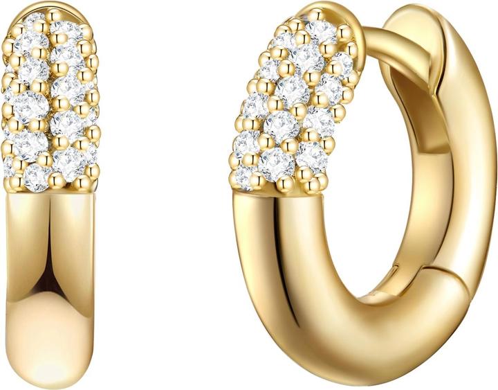 Glanzstücke München Damen Sterling Silber Zirkonia gelbgold - 28963 (Sterling Silber)