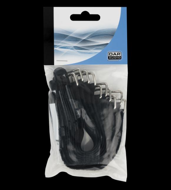Immagine prodotto Showgear Chiusura a scatto 20x200 nero 10 pezzi (Fascette in velcro, 200 mm, 10 pz.)